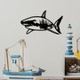 Wallity Shark - M Escultura de Pared Metálica Negra
